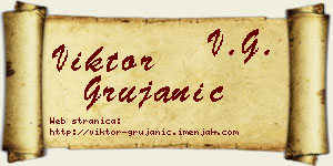 Viktor Grujanić vizit kartica